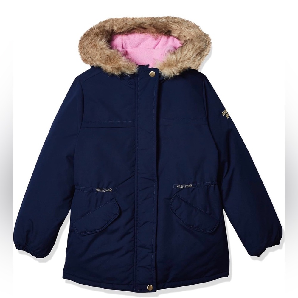 OSHKOSH B'GOSH Girls' Pretty Cool Parka Jacket - Classic Navy